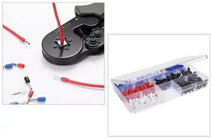 Krimpovací kleště na dutinky 0,25 -10 mm2 + 500 ks dutinek