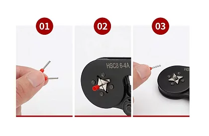 Krimpovací kleště na dutinky 0,25 -10 mm2 + 500 ks dutinek