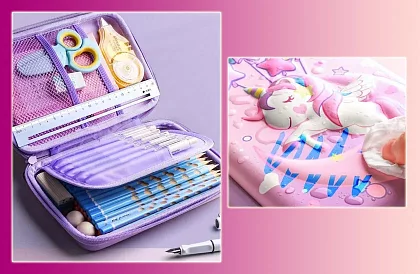 Školní penál – pouzdro Jednorožec s 3D grafikou