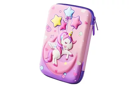 Školní penál – pouzdro Jednorožec s 3D grafikou