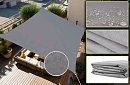 Stínící sluneční plachta 3 x 2 m – Šedá