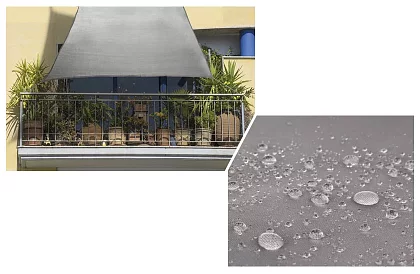 Stínící sluneční plachta 3,6 x 3,6 m – Šedá