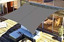 Stínící sluneční plachta 3,6 x 3,6 m – Šedá