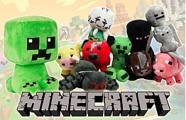 Plyšové postavičky MINECRAFT