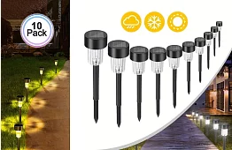 Solární zahradní světla - sada 10 kusů