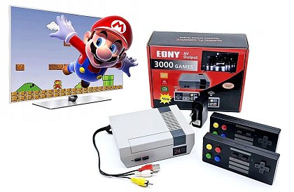 Herní retro konzole EONY s 3000 hrami a 2 bezdrátovými ovladači