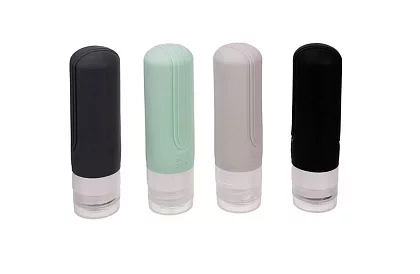 Cestovní lahvičky do letadla na kosmetiku - sada s taštičkou