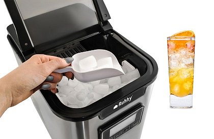 Výrobník ledu 12 kg/den – 3 velikosti kostek, časovač