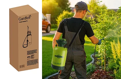 Ruční tlakový postřikovač GARDLOV 8 litrů – maximální dosah a pohodlí