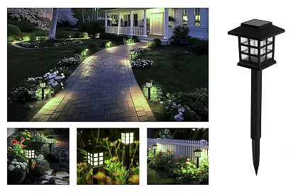 Solární zahradní lampy – Lucerny  6 kusů v sadě