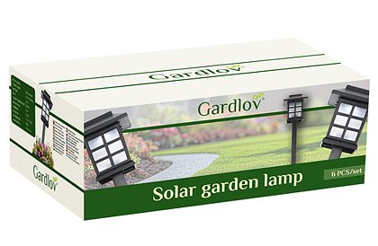 Solární zahradní lampy – Lucerny  6 kusů v sadě