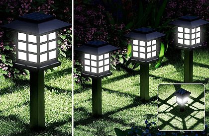 Solární zahradní lampy – Lucerny  6 kusů v sadě