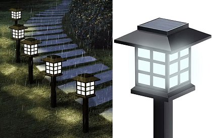 Solární zahradní lampy – Lucerny  6 kusů v sadě