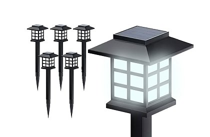 Solární zahradní lampy – Lucerny  6 kusů v sadě