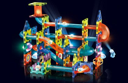 Vzdělávací magnetická 3D stavebnice – 110 dílů