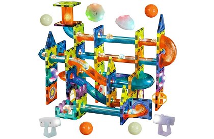 Vzdělávací magnetická 3D stavebnice – 110 dílů