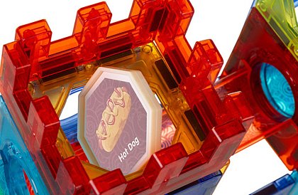 Vzdělávací magnetická 3D stavebnice – 110 dílů