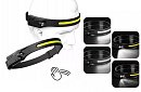 Univerzální dobíjecí COB LED čelovka HeadLamp - 2 kusy