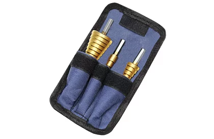 Sada kónických vrtáků na plech - 3ks