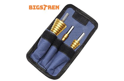 Sada kónických vrtáků na plech - 3ks