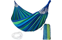 Závěsná zahradní houpací síť pro dva