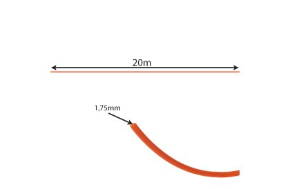 PLA filamenty – sada 20 ks x 20 m – mix barev