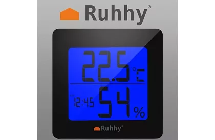 Digitální hodiny s teploměrem a vlhkoměrem