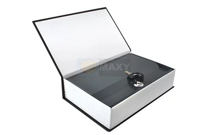 Bezpečný trezor ve tvaru knihy – schránka ukrytá v knize