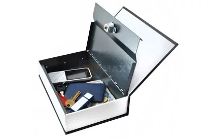 Bezpečný trezor ve tvaru knihy – schránka ukrytá v knize