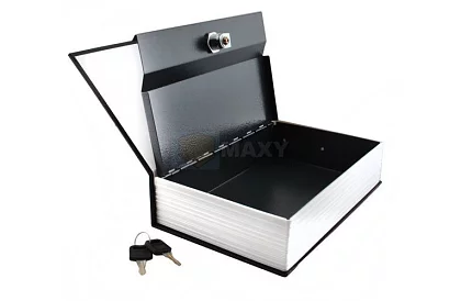 Bezpečný trezor ve tvaru knihy – schránka ukrytá v knize