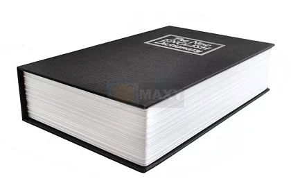 Bezpečný trezor ve tvaru knihy – schránka ukrytá v knize