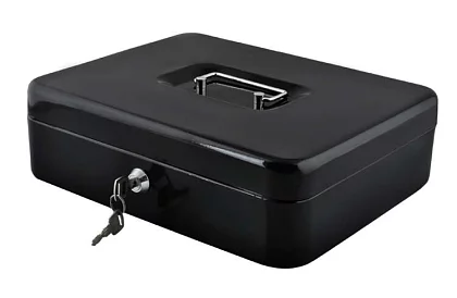 Velká kovová pokladna na peníze