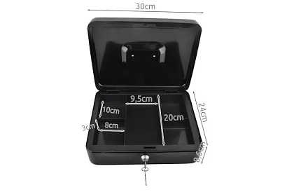 Velká kovová pokladna na peníze