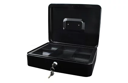 Velká kovová pokladna na peníze