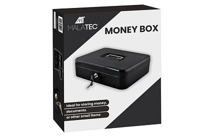 Velká kovová pokladna na peníze