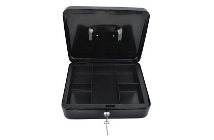 Velká kovová pokladna na peníze