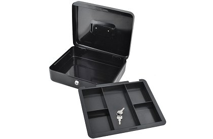 Velká kovová pokladna na peníze