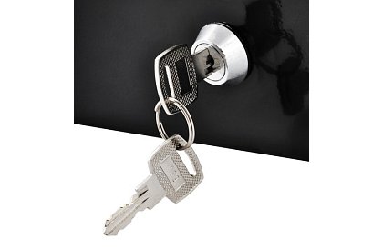 Velká kovová pokladna na peníze