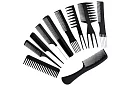 Profesionální kadeřnické hřebeny – sada 10 ks