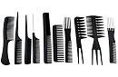 Profesionální kadeřnické hřebeny – sada 10 ks