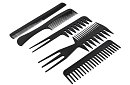 Profesionální kadeřnické hřebeny – sada 10 ks