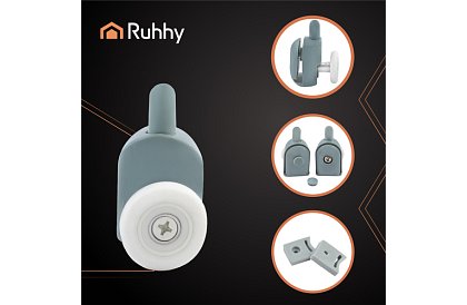 Kolečka pro posuvné dveře sprchových koutů – 8 ks