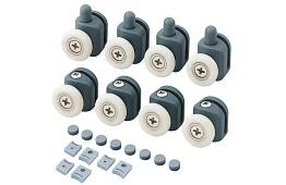 Kolečka pro posuvné dveře sprchových koutů – 8 ks