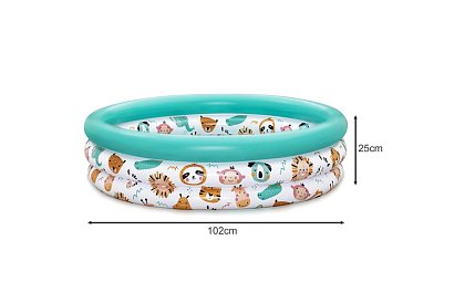 Barevný nafukovací bazének pro děti 102×25 cm – Bestway 51008