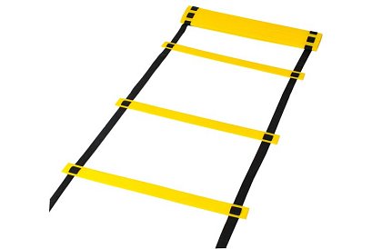 Cvičební koordinační žebřík – nastavitelný, 12 příček, s taškou