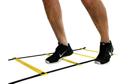 Cvičební koordinační žebřík – nastavitelný, 12 příček, s taškou