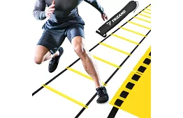 Cvičební koordinační žebřík – nastavitelný, 12 příček, s taškou