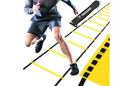 Cvičební koordinační žebřík – nastavitelný, 12 příček, s taškou