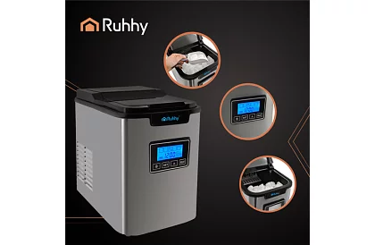 Výrobník ledových kostek – 3 velikosti s LCD displejem