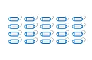 Klíčenky pro snadnou identifikaci – 100 ks, barevné